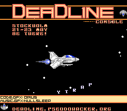 Deadline Console (Music Demo) Title Screen
